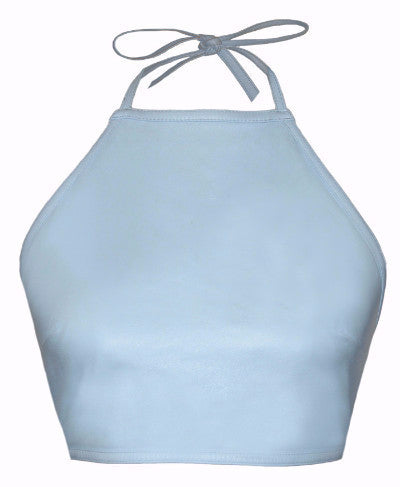 PAIGE LEATHER HALTER - Dolores Haze